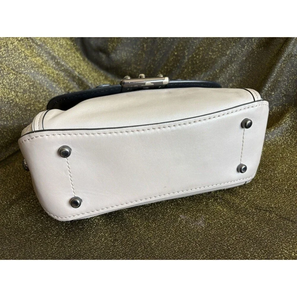 Coach Leather Drifter Top Handle W/Willow Floral Tea Rose off-white Limited Edit